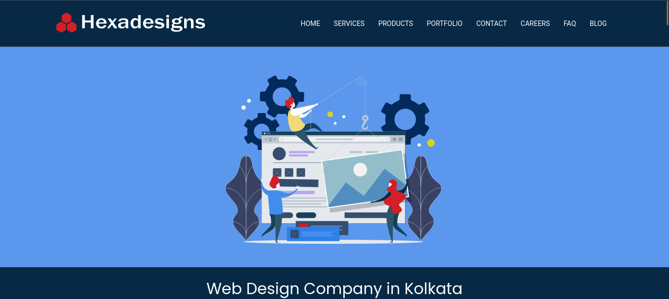 Hexadesigns- website screenshot