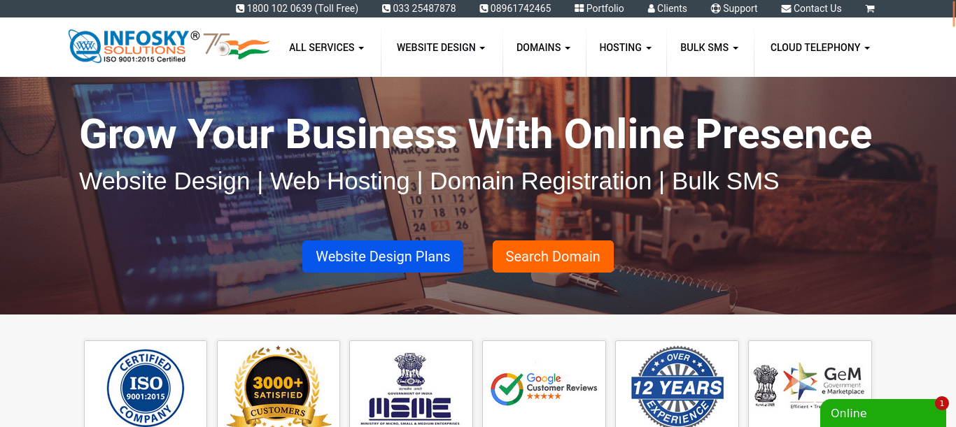 Best Website Design Company in Kolkata- Infosky Solutions