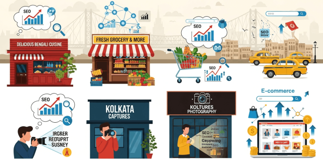 Best SEO company in Kolkata for restaurants, grocery stores, photographers and ecommerce - InfoSky Solutions