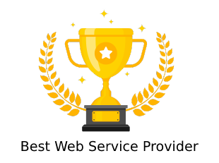 Best Web Service Award Winner Trophy